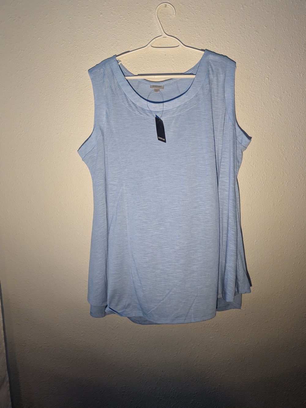 Avenue NWT Light Blue Women's Sleeveless Swing Tank Top 22/24